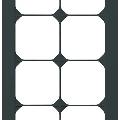Telaio di copertura INC kallysto.trend 4×2 nero 154×274mm 
