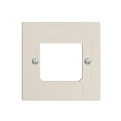 Placca frontale ITplus ADSL EDIZIOdue crema, 3×RJ/1×T+T 