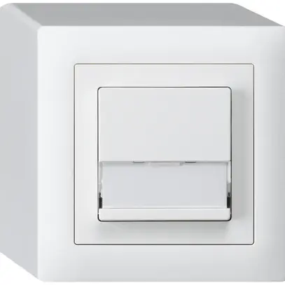 Tasto di suoneria AP A/1L kallysto bianco con porta-etichetta 37×15mm 