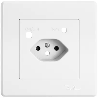 Kit de recouvrement EDIZIO.liv p.prise différentiel-résiduel 96×96mm bc 