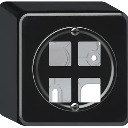 Kit de montage AP origin droit 4×HMS 88×88mm noir 
