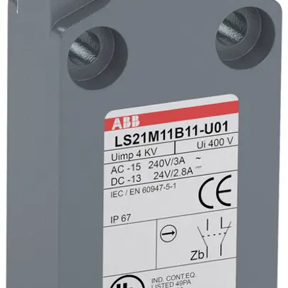 Interruttore di posizione ABB LS2 bullone di pressione ottone Zamak cavo 