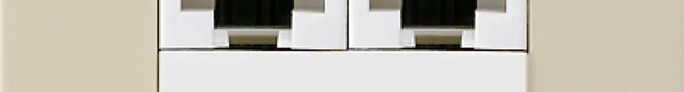 Boîte ENC kallysto 2×RJ45u beige parallèle 