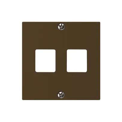 Plaque frontale HMS kallysto pour 2 modules brun 