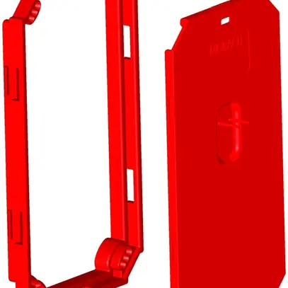 Cadre de rehausse MT pour CRALLO LEU 7mm avec couvercle grd.2 rouge 