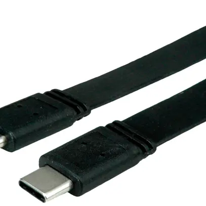 USB-Kabel VALUE USB-C/USB-C (USB Gen3) 40Gbit/s 100W schwarz 0.5m 