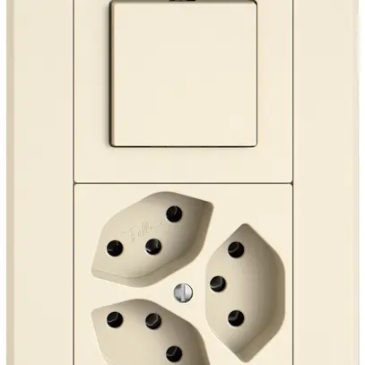 UP-Kombination EDIZIO.liv SNAPFIX® 2×1 156×96mm Schema 3/1L+3×T13 crema 