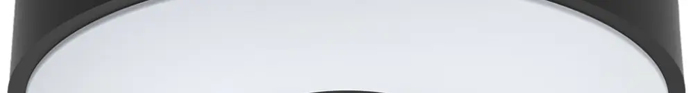 Plafonnier LED Philips Coiner 24W 2700lm 2700K Ø389mm noir 