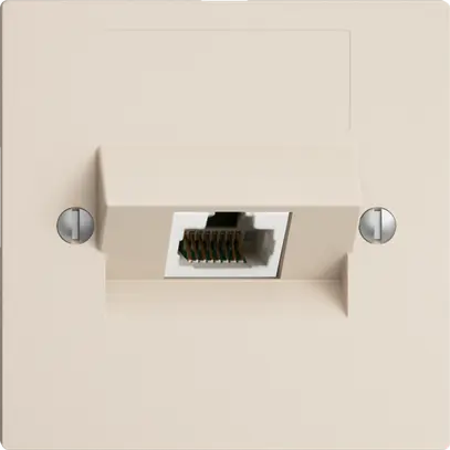 Prise ENC 1×RJ45/u 4P ITplus EDIZIOdue crema 