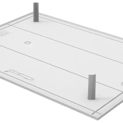 Plaque de recouvrement pour Multibox Compact 272×202mm gris clair 