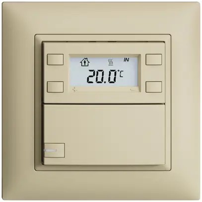 Poussoir RTH ENC KNX 1× EDIZIOdue FMI vanille, avec LED RGB 