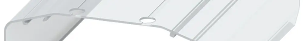 Profilo di copertura Weidmüller CP TTB per serie A, 1000mm, trasparente 