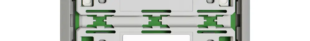 Frontplatte EDIZIO.liv SNAPFIX® für UNI-Taster 3911-1 mit LED hgu 