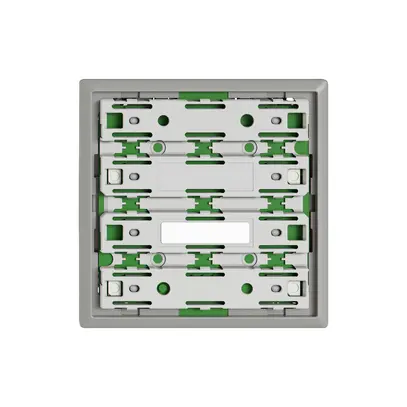 Plaque frontale EDIZIO.liv SNAPFIX® pour poussoirs UNI 3911-1 avec LED grc 