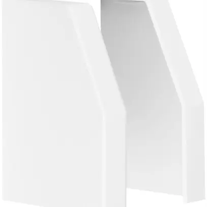 Piastra terminale tehalit per RK 150 bianco puro 