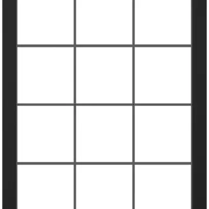 Abdeckrahmen SIDUS 4×3 schwarz 