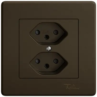 Prise ENC EDIZIO.liv SNAPFIX® 2×T13 avec shutter br 