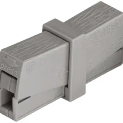 Borne pour luminaire sans vis WAGO 0.5…2.5mm² gris 