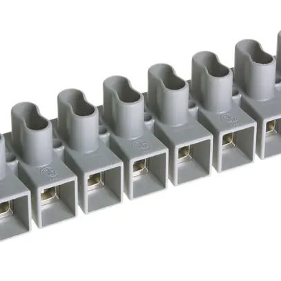 Barrette de bornes Woertz 12P 1…2.5mm² 24A 500V gris 