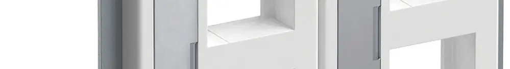 Supporto angolare Hager con 2×FLF per 4×Keystone bianco 