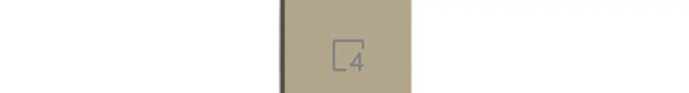 Poussoir 1/4 ENC Edue Wiser symbole scène 4 sand 
