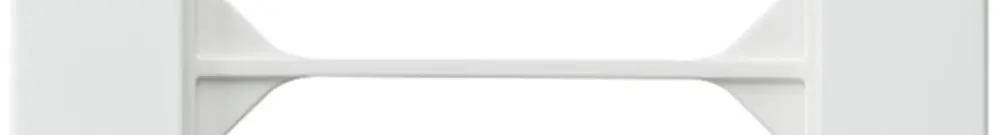 Telaio di copertura INC kallysto.pro 2×1 bianco 94×154mm 