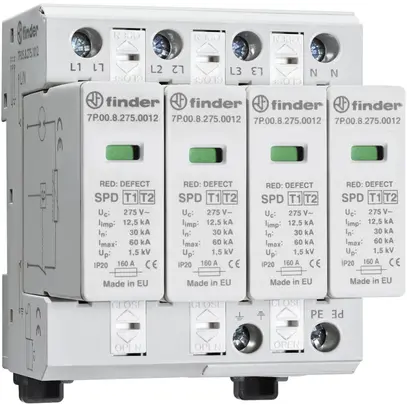Parasurtension AMD Finder 7P.05, type 1+2, 3L/N 160A, TN-S 