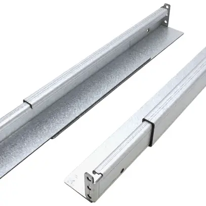 Rail coulissant ROLINE 44×52×350…600mm 100kg zinc 