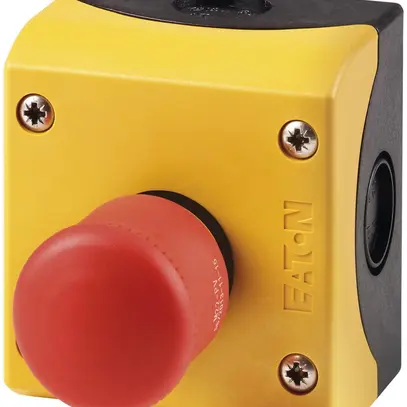 Bouton arrêt d'urgence AP ETN 1F/1O rouge 