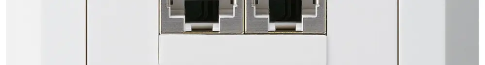 Boîte ENC kallysto.line 2×RJ45s blanc parallèle 