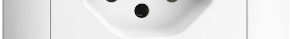 Presa INC EDIZIOdue T13 bianco con LED verde 