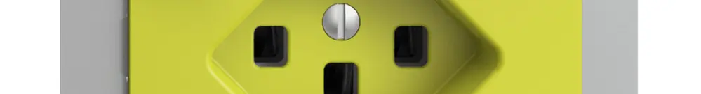 Prise ENC EDIZIOdue T23 FI 30mA FM, lemon 