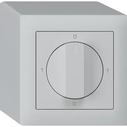 Interruttore rotativo AP kallysto 2/1L grigio chiaro con manopola 