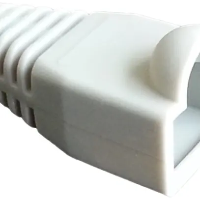 Manicotto antipiega beige, per spina RJ45, diritta 
