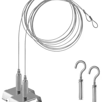 Kit de suspension à corde LEDVANCE TRUSYS FLEX acier p.barre profilée jeu de 2 