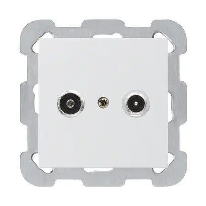 Prise antenne ENC kallysto R/TV montage B 14dB 2GHz blanc 