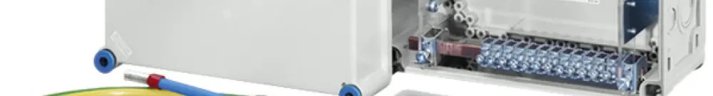Scatola di derivazione AP PV Hensel per PE e N per 12×16mm² 1×35mm² 