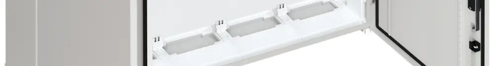 Wandschrank Hager univers mit Volltür SK II IP55 950×1300×275mm RAL 7035 