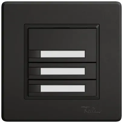 Pulsante KNX RGB INC EDIZIO.liv SNAPFIX® sensore temp.s.LED targ.3× com.1T ne 