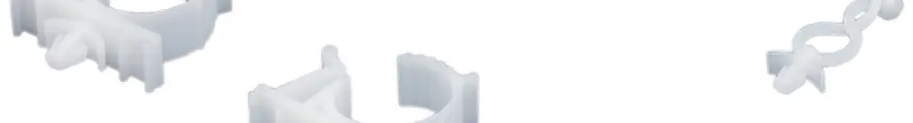Fermacavi Rittal DK 7111.300 materiale sintetico bianco 10pz 