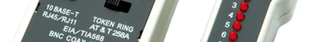 Kabeltester Multi-Network HOBBES für RJ45 geschirmt mit BNC-Adapt. 