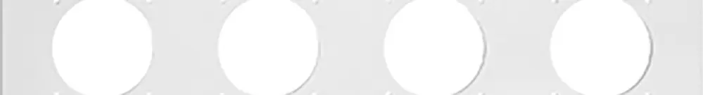 En-tête NUP Feller NEVO, 3×4, pour appareils N.CO, blanc 