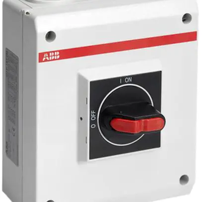 Interrutorre di sicurezza AP ABB 3-poli 16A 400V grigio chiaro/ne 
