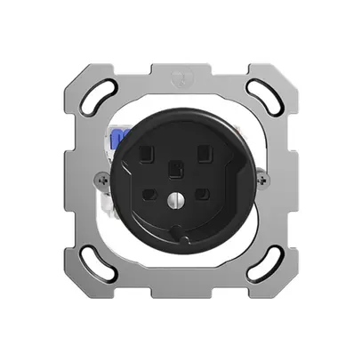 Presa INC FH T25 16A nero con morsetti innest. 