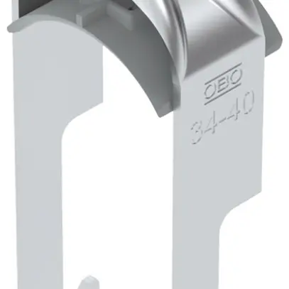 Brida rapida BET 2056 piede a W materia sintetica 34…40mm 1×cavo alluminio 