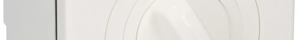 Commutatore AP NEVO, 20A, 2P, 87×87mm, 60°, 1-2, bianco 