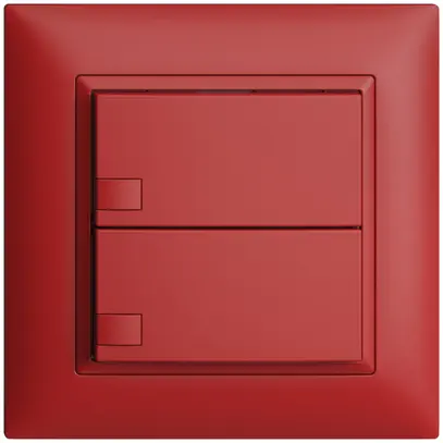 Poussoir ENC KNX 2× EDIZIOdue berry RGB sans LED 