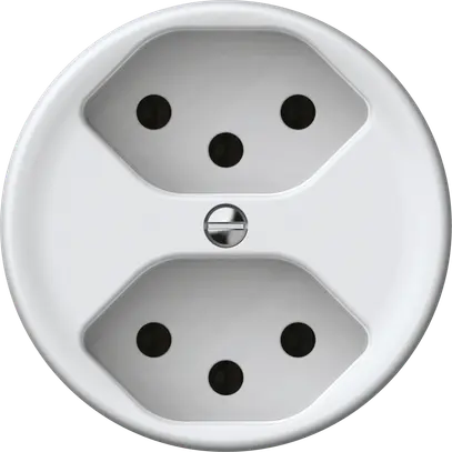 Presa origin 2×tipo 13 10A 230V 60×60mm bianco 