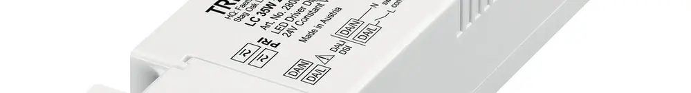 Alimentation LED Tridonic LC 3.5…35W 24V 31…173mA DALI DSI VAR 195×43×30mm 