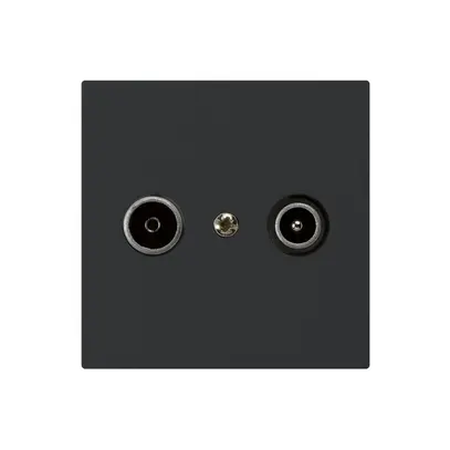 Prise de passage ENC kallysto R/TV 23dB noir 